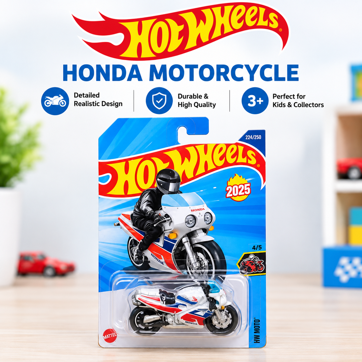 Hot Wheels Honda Motorcycle – 2025