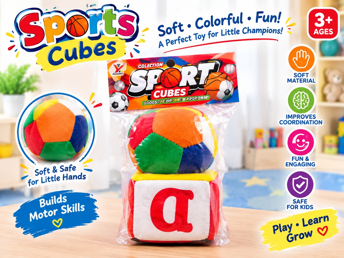Soft Sports Cubes Baby & Kids Toy Set