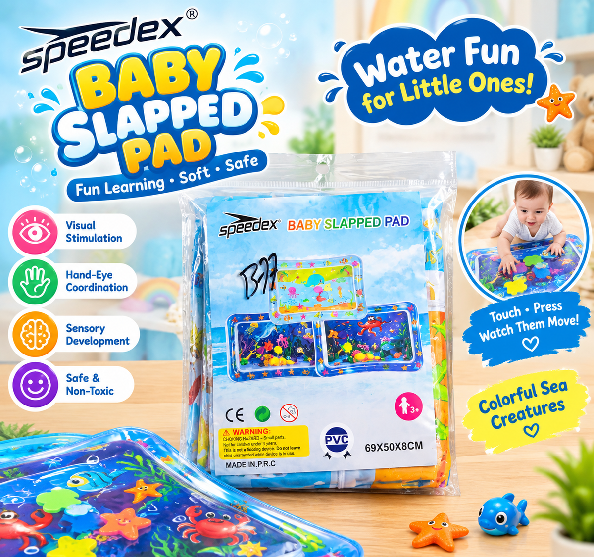 Speedex Baby Slapped Pad – Water Play Mat