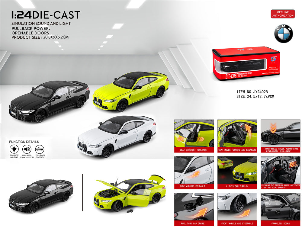 BMW M4 1:24 Die-Cast Model Car