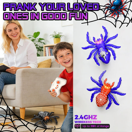 Remote Control Multi-Functional Wall Climbing Spider Toy