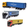 1:32 Scania Alloy Container Truck Model with Lights, Sound & Pull-Back Action