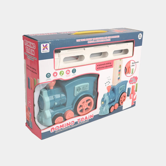 Automatic Domino Laying Electric Train Toy for Kids