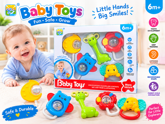 Baby Toys Rattle Set – 6+ Months