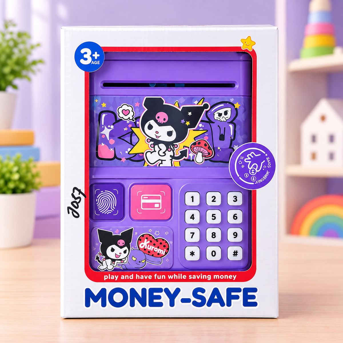 Money Safe Electronic Piggy Bank – Kuromi Design