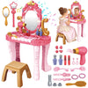 Girls Makeup Dressing Table with Stool, Light & Music