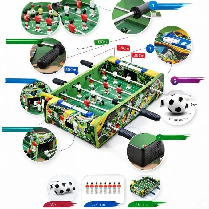 Mini Tabletop Foosball Game – Portable Desktop Football Arcade Toy