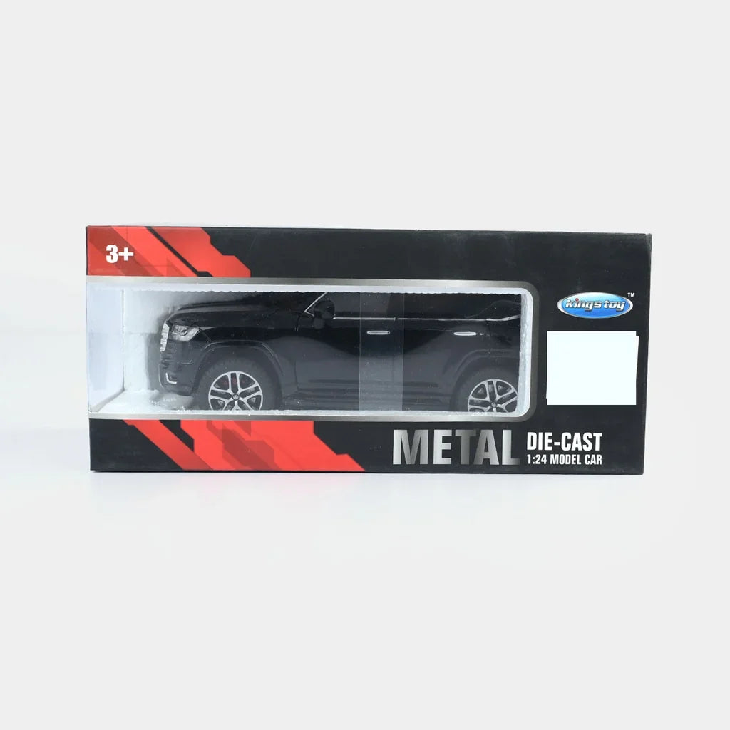 1:24 Toyota Land Cruiser Die-Cast Model Car with Remote Key, Lights & Sound