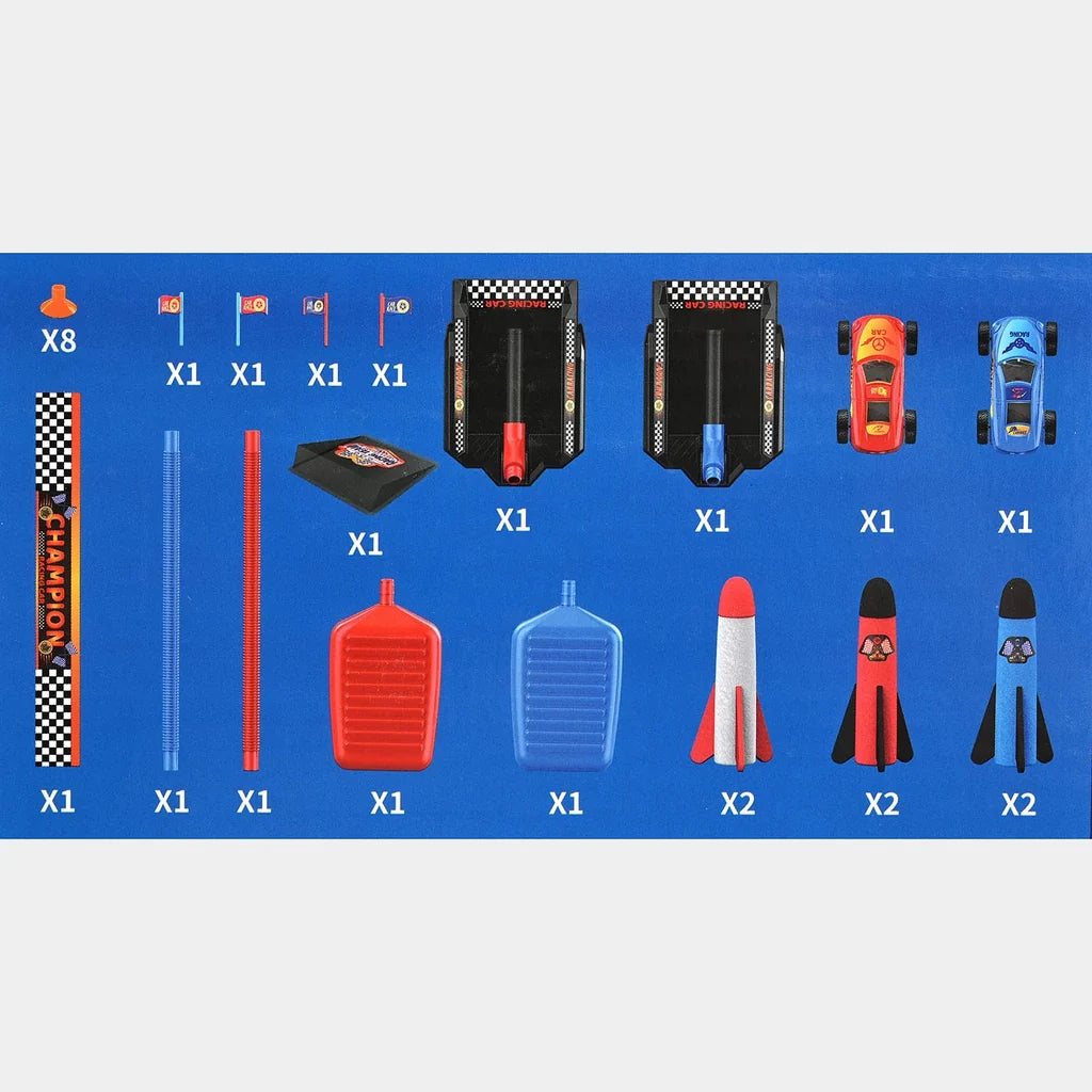 2 in 1 Rocket & Racing Car Launch Toys