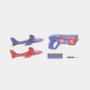 2 IN 1 Foam Glider Plane & Launcher Toy Set
