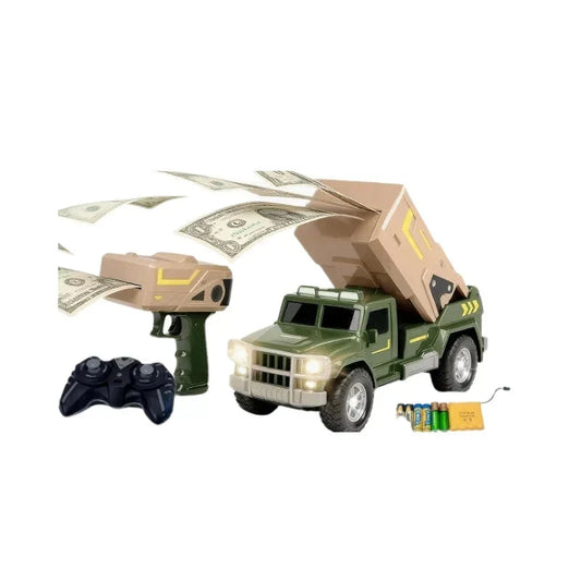 Remote Control Military Car With Money Spraying & Smoke Effect
