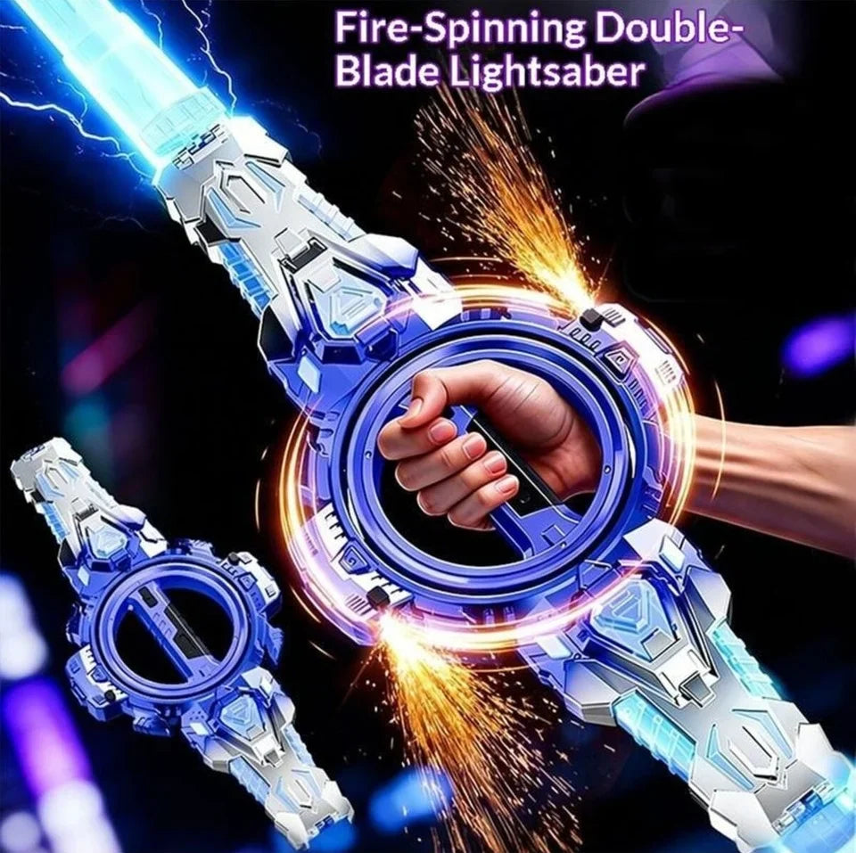 Dual-Head Rotating Sword With Light & Sound