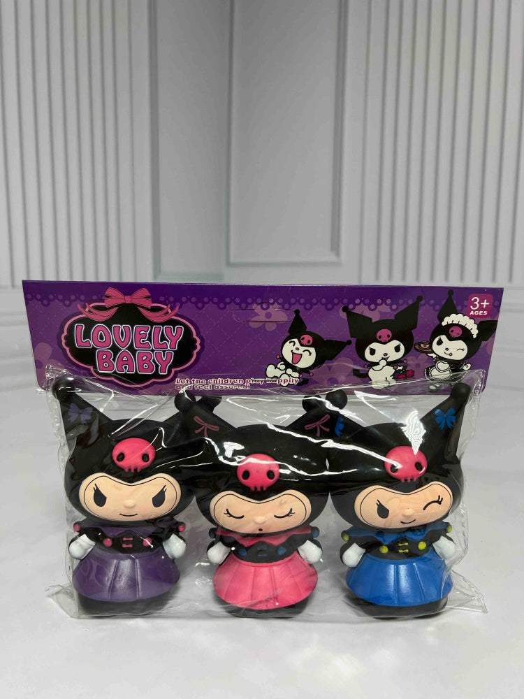 Lovely Baby Kuromi Doll Set – 3 Piece
