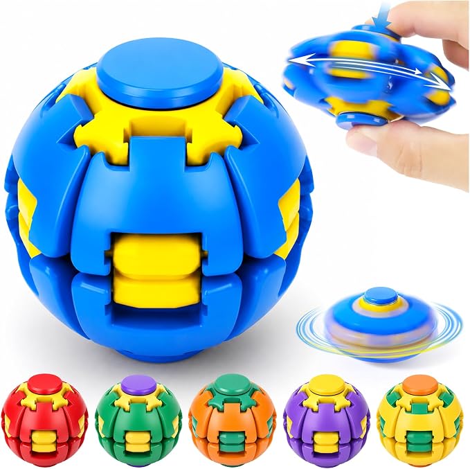 360° Press & Spin Fidget Spinner Ball