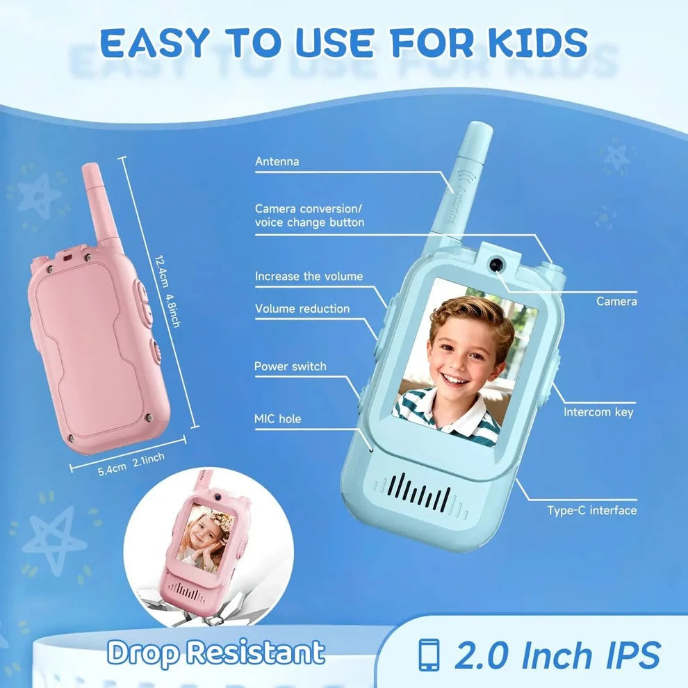 Video call Walkie Talkie set - Communication - Rechargeable