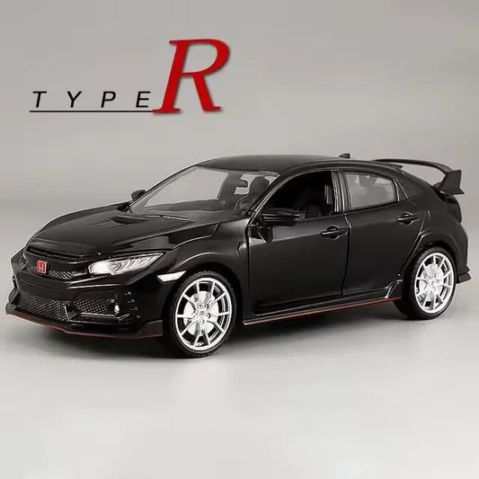 Honda Civic Type R Sports Car Die-Cast Model – Black