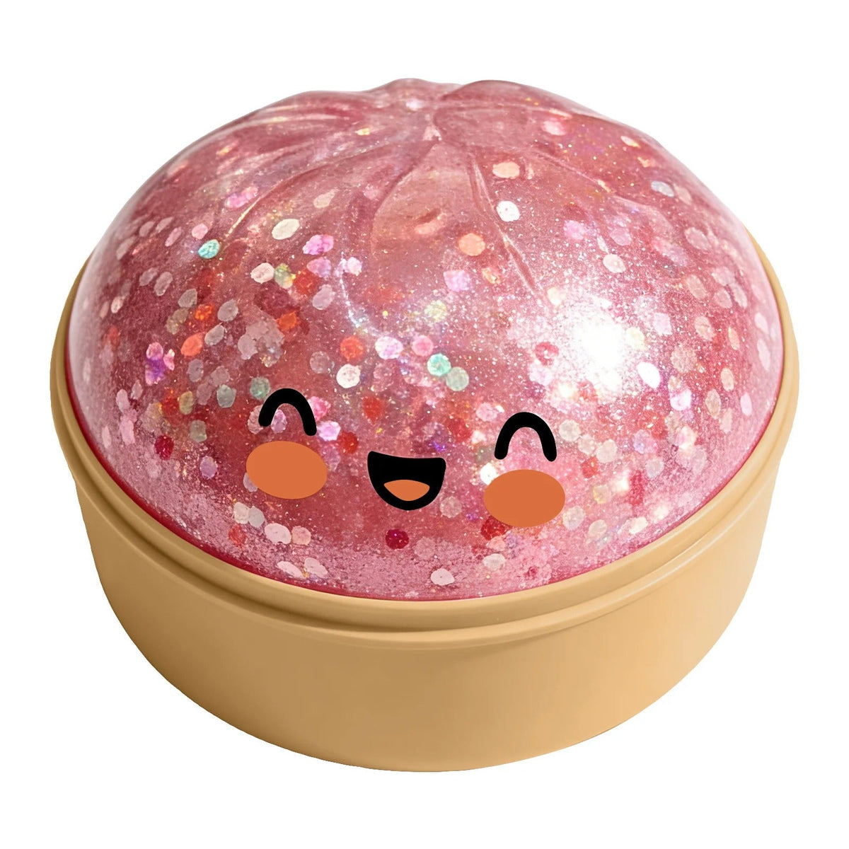 Pink Glitter Ice Cream Cone Squishy Toy
