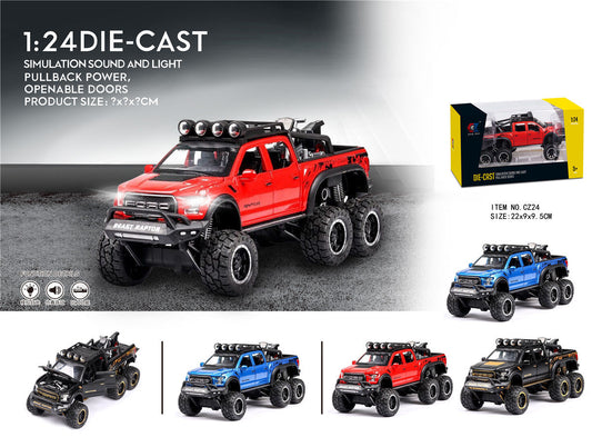 1:24 Scale Die-Cast Raptor Pickup Truck