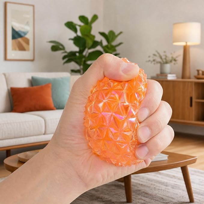 Brilliant Ball Stress Toy – Colorful Sensory Squeeze Ball