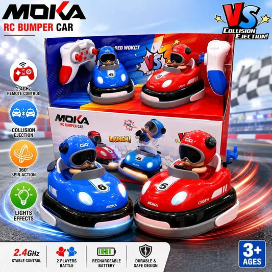 MOKA RC Bumper Battle Car – Remote Control Collision & Ejection Racing Toy