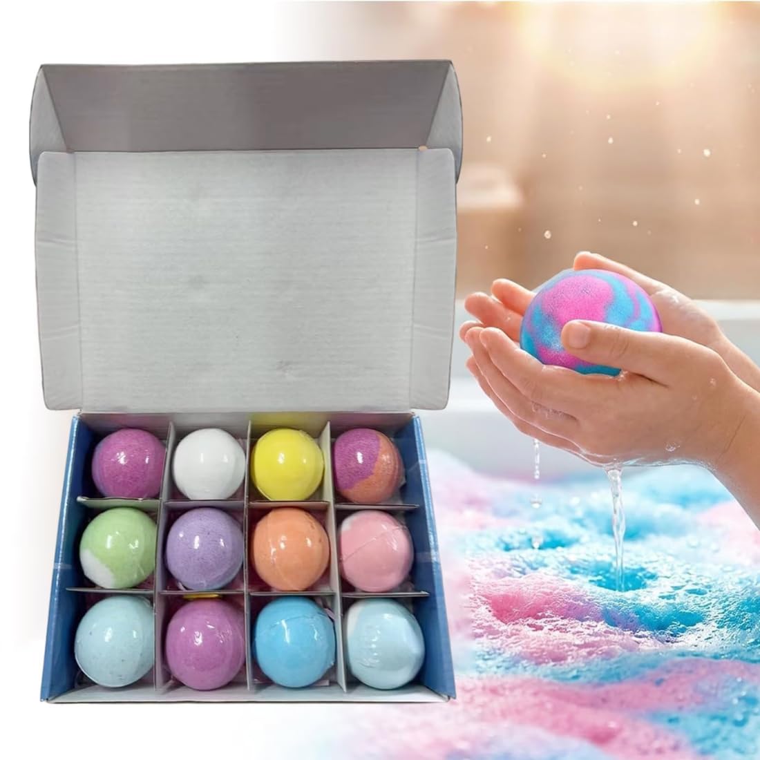 12-Piece Ocean Surprise Bath Bombs Gift Set