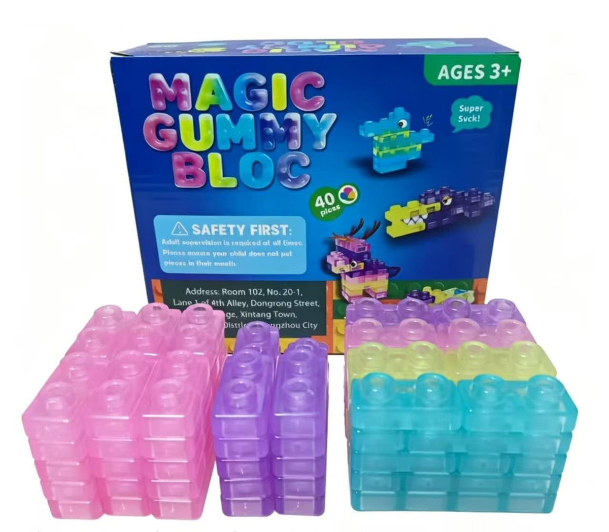 Magic Gummy Blocks – Colorful Building Blocks Set