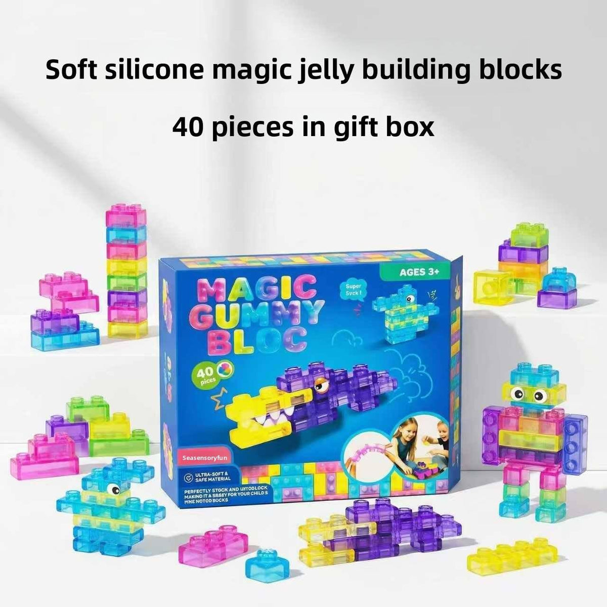 Magic Gummy Blocks – Colorful Building Blocks Set