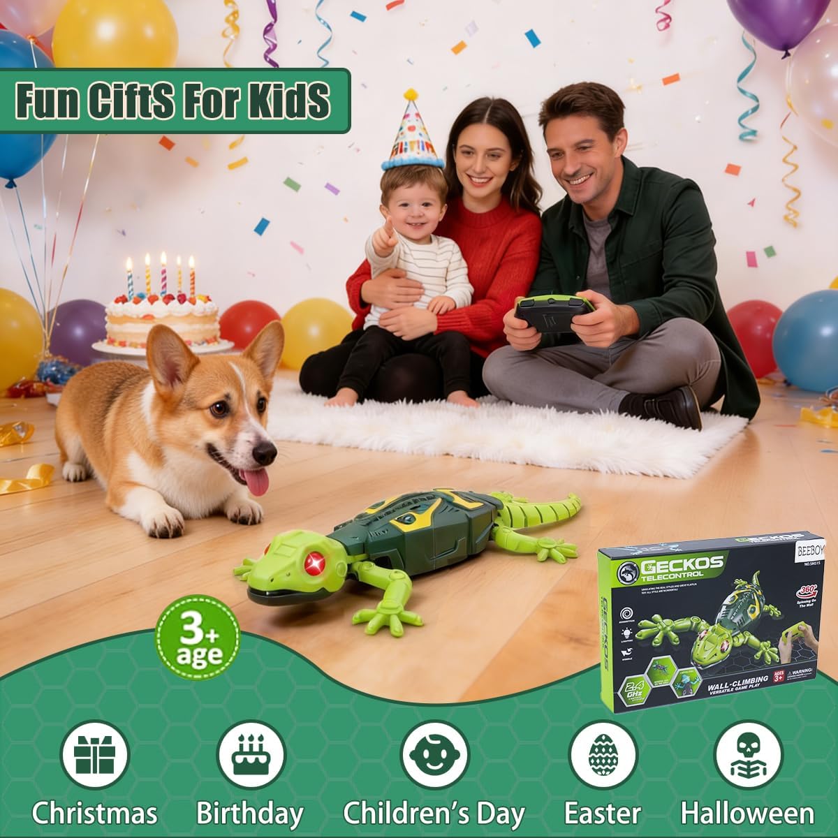 Remote Control Gecko Lizard Toy