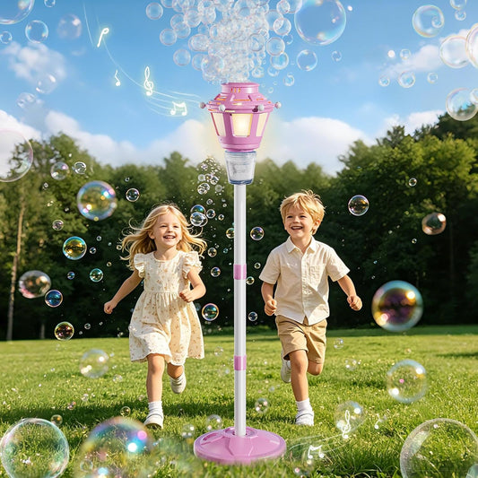 2-Pack Street Lamp Bubble Machine with Light