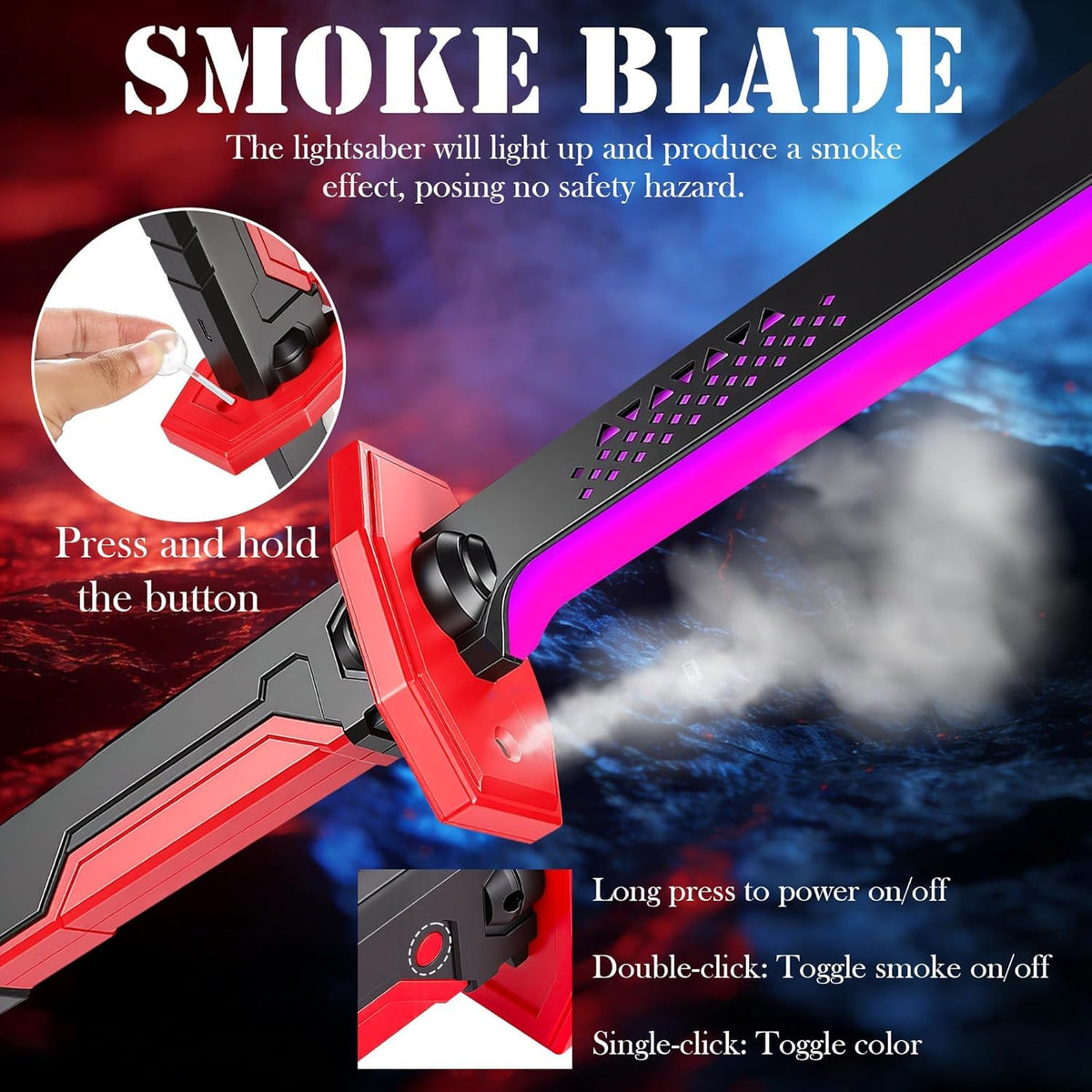 Sparkblade LED Light Sword with Smoke & Light Effects