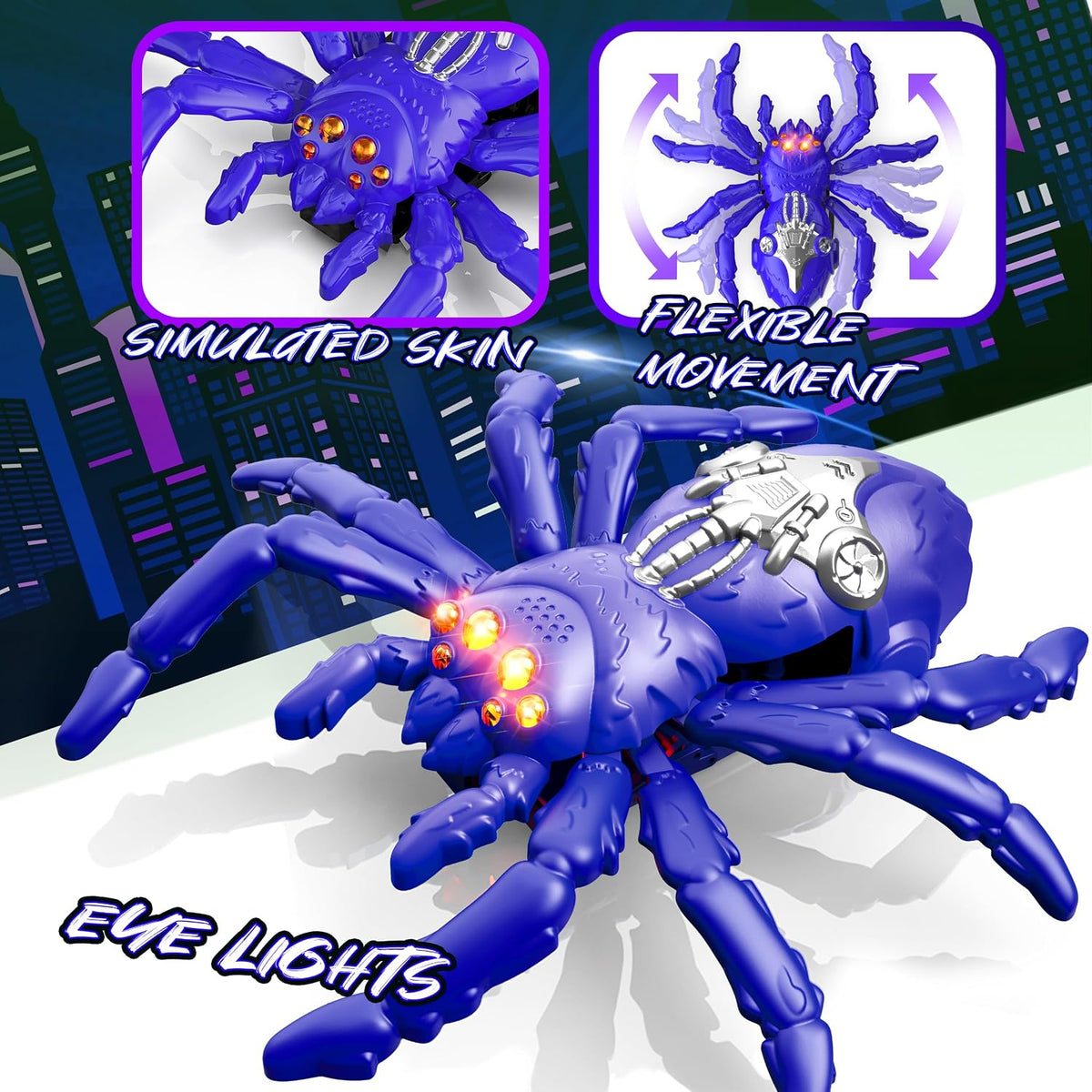Remote Control Multi-Functional Wall Climbing Spider Toy